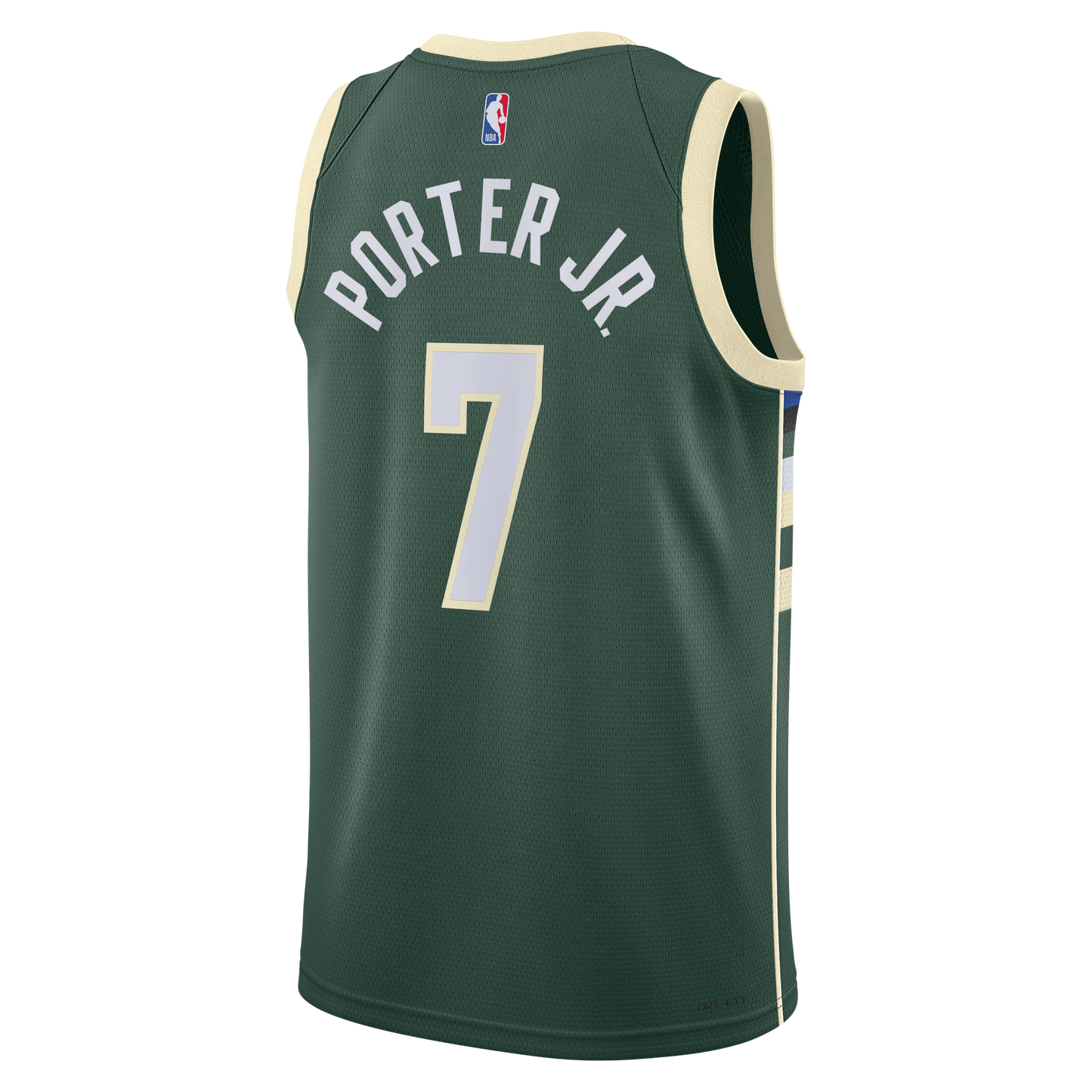 Milwaukee Bucks Nike Icon Edition Swingman Jersey - Hunter Green - Kevin Porter Jr. - Unisex