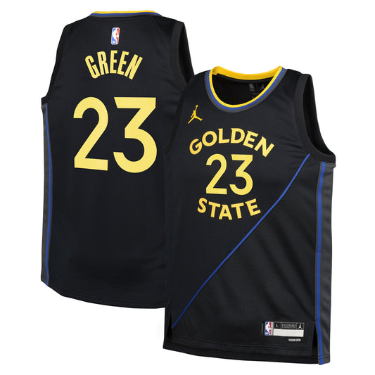 Golden State Warriors Jordan Brand Statement Edition Swingman Jersey - Black - Draymond Green - Youth