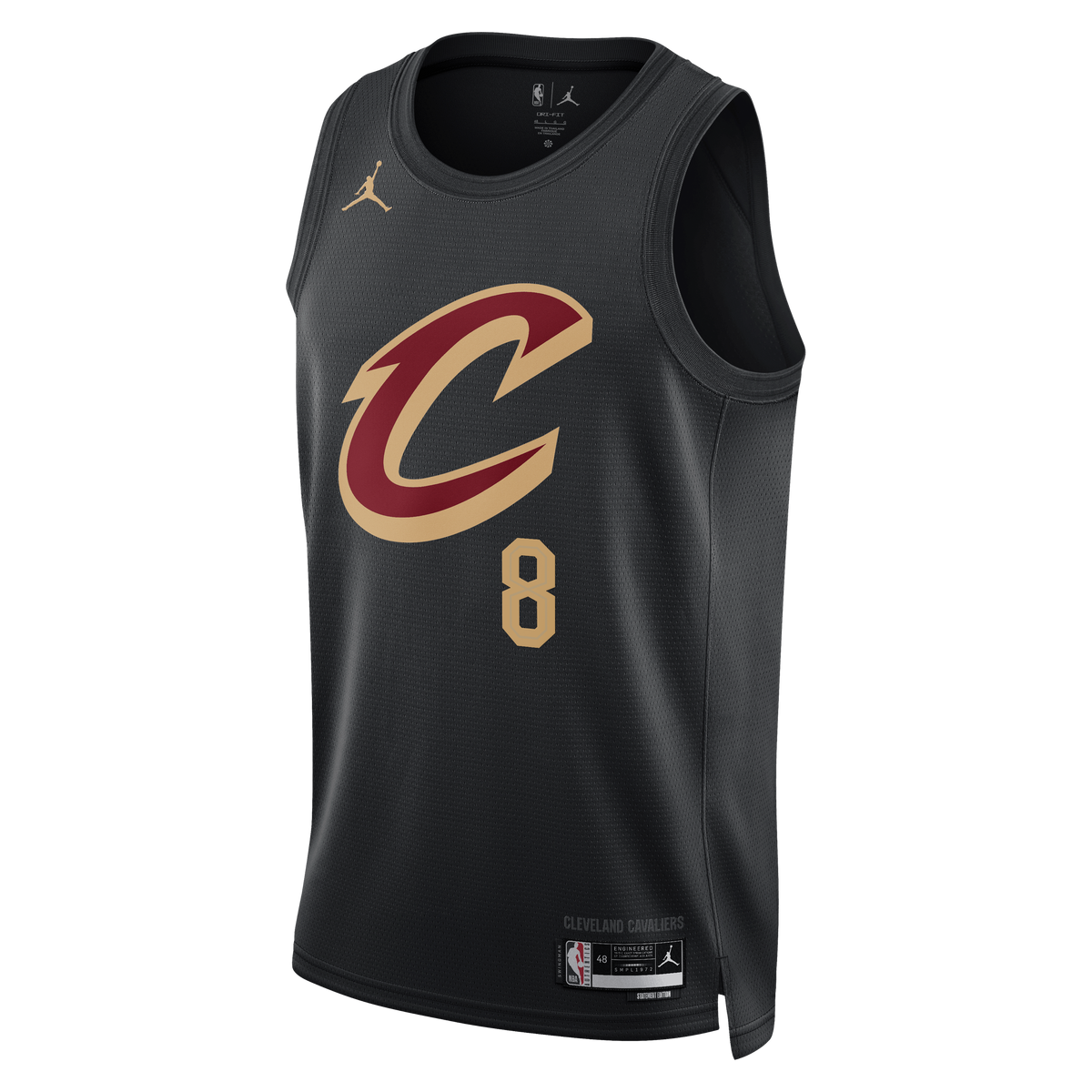 Cleveland Cavaliers Jordan Brand Statement Edition Swingman Jersey - Black - Dennis Schröder - Unisex